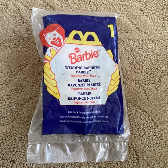 McDonald's Other - WEDDING RAPUNZEL BARBIE 1996  MCDONALDS HAPPY MEAL TOY NEW SEALED